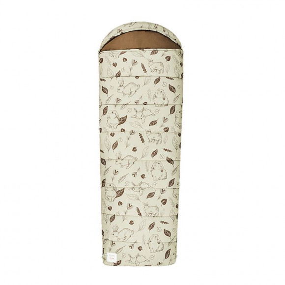 Спальний мішок Naturehike MT300 CNH22SD015, лівий, бежевий з принтом Спальний мішок Naturehike MT300 CNH22SD015, лівий, бежевий з принтом