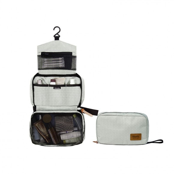Naturehike NH20SN010 cosmetic bag, size L, light gray
