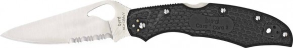 Нож Spyderco Byrd Cara Cara2, рукоять FRN, полусеррейтор