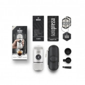Портативна еспресо-кавоварка Wacaco Nanopresso біла з чохлом Портативна еспресо-кавоварка Wacaco Nanopresso біла з чохлом