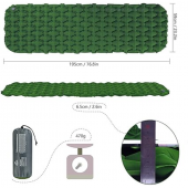 Коврик надувний Naturehike FC-10 NH19Z001-P, 65 мм, зелений Коврик надувний Naturehike FC-10 NH19Z001-P, 65 мм, зелений
