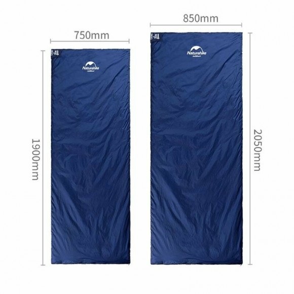 Schlafsack Naturehike Ultraleicht LW 180 NH15S003-D, (20°C), pp M, rechts, schwarz