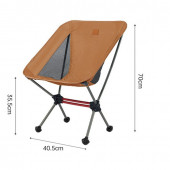 Стілець складаний ультралегкий Naturehike Stellaluna L01 CNK2350JJ017, помаранчевий Стілець складаний ультралегкий Naturehike Stellaluna L01 CNK2350JJ017, помаранчевий