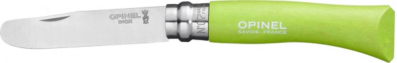 Knife Opinel №7 "My First Opinel". Color-light green