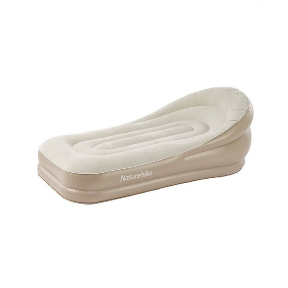 Матрац надувний одномісний з підголовником Naturehike CNK2300DZ020, бежевий Матрац надувний одномісний з підголовником Naturehike CNK2300DZ020, бежевий