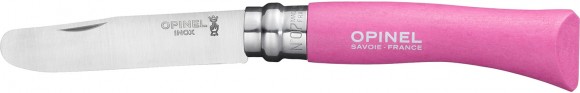 Knife Opinel №7 "My First Opinel". Color-Pink