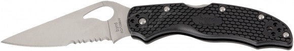 Нож Spyderco Byrd Harrier 2, рукоять FRN, полусеррейтор