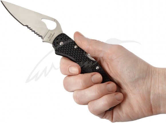 Knife Spyderco Byrd Harrier 2, handle FRN, semiserreator Knife Spyderco Byrd Harrier 2, handle FRN, semiserreator