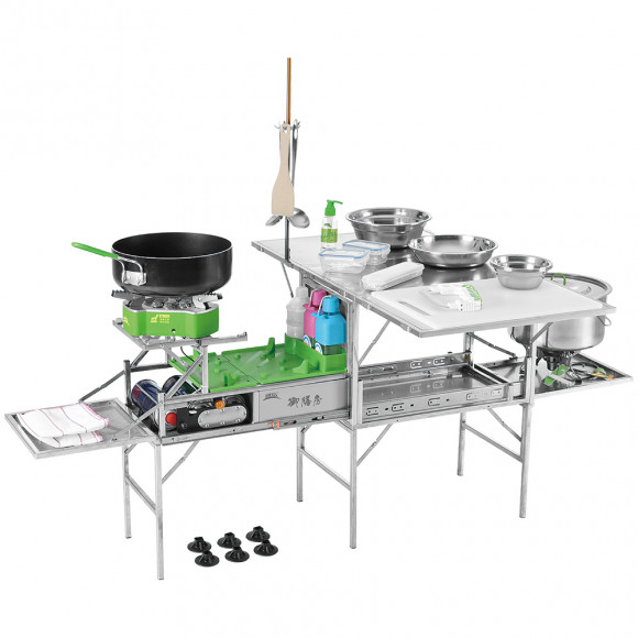 Camping portable kitchen with table BRS-96 Camping portable kitchen with table BRS-96