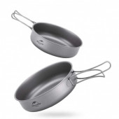 Сковорідка титанова з розкладною ручкою 17 см Naturehike NH18T010-A Сковорідка титанова з розкладною ручкою 17 см Naturehike NH18T010-A