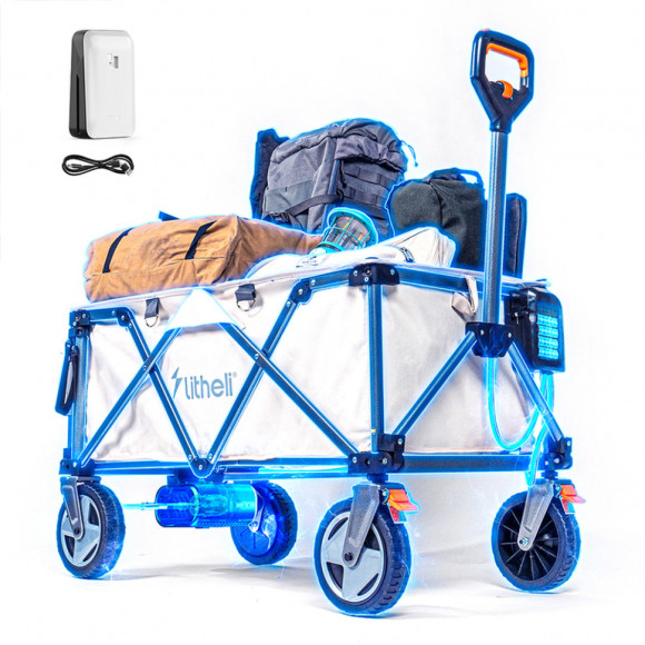 Акумуляторний візок Litheli з двигуном від павербанку (УМБ Litheli Power Bank 20000 mAh, 45 W в комплекті) Акумуляторний візок Litheli з двигуном від павербанку (УМБ Litheli Power Bank 20000 mAh, 45 W в комплекті)