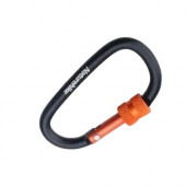 Карабін с муфтою Naturehike D-type 80 мм NH15A008-D, чорний Карабін с муфтою Naturehike D-type 80 мм NH15A008-D, чорний