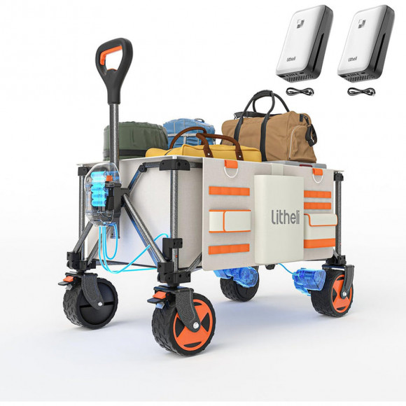 Акумуляторний візок з двигуном від павербанку Litheli (2шт УМБ Litheli Power Bank 20000 mAh, 45 W в комплекті) Акумуляторний візок з двигуном від павербанку Litheli (2шт УМБ Litheli Power Bank 20000 mAh, 45 W в комплекті)