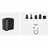 Портативний повітряний насос Flextail Evo Pump 3, 1000 л/хв, чорний Портативний повітряний насос Flextail Evo Pump 3, 1000 л/хв, чорний