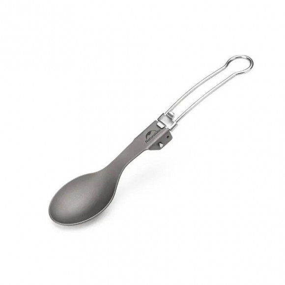 Ложка складана з титану Naturehike Titanium NH19C001-J сіра з мішечком Ложка складана з титану Naturehike Titanium NH19C001-J сіра з мішечком