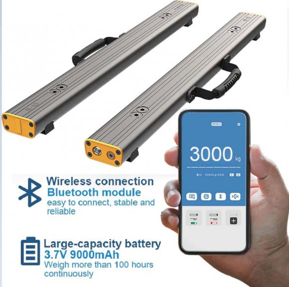 Портативні палетні тензометричні ваги з Bluetooth AD1 до 1500 кг (1 модуль) Портативні палетні тензометричні ваги з Bluetooth AD1 до 1500 кг (1 модуль)