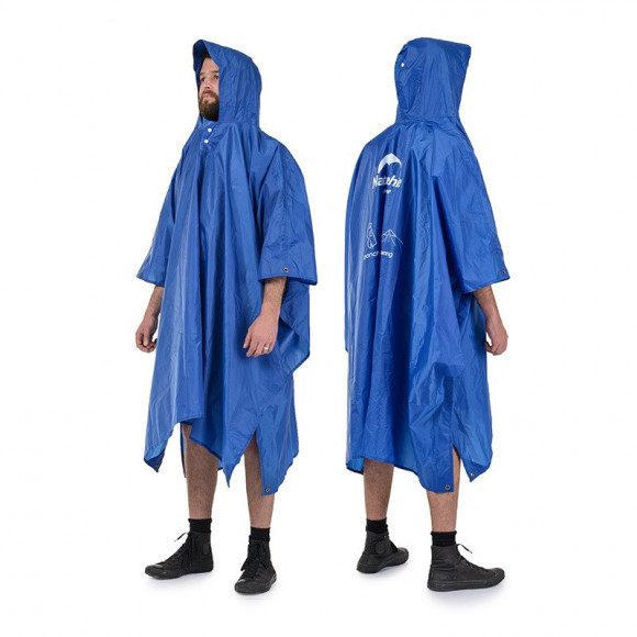Poncho 3 in 1 Naturehike NH17D002-M, 210T, schwarz