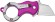 Fox Mini-TA knife ts: pink
