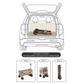 Naturehike NH19PJ001 folding stroller, dark green