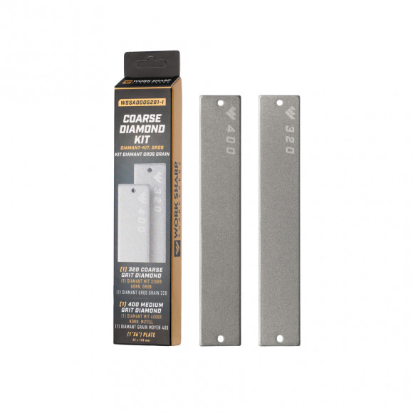 Work Sharp набір змінних пластин Coarse Diamond (320/400) для точилки WSBCHPAJ-PRO, 2 шт Work Sharp набір змінних пластин Coarse Diamond (320/400) для точилки WSBCHPAJ-PRO, 2 шт