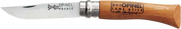 Knife Opinel No. 7 Carbone (in a blister)