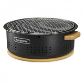 Настільна кругла піч із решіткою та сковорідкою Naturehike CNK2550CF010, 36*32.6*12 см, хромоване залізо Настільна кругла піч із решіткою та сковорідкою Naturehike CNK2550CF010, 36*32.6*12 см, хромоване залізо