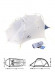 Ultralight double tent with footprint Naturehike Cloud Up Wing NH19ZP083, 15D, gray-blue