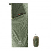 Спальник надлегкий Naturehike Summer LW180 NH21MSD09 лівий, (15°C), p-p M, зелений