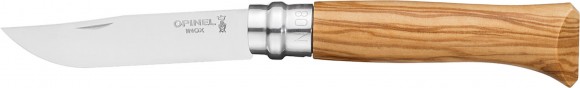 Knife Opinel №8 Inox, handle olive wood