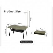 Складаний стіл Naturehike CNK2450JJ025, 80х40 см, алюміній, оливковий