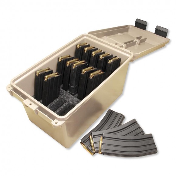 MTM Tactical Magazine Can 15 Magazindose für AR-15. Farbe - Sand