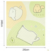 Коврик для пікніка Naturehike 210*240 CNK2350WS010, світло-салатний Коврик для пікніка Naturehike 210*240 CNK2350WS010, світло-салатний