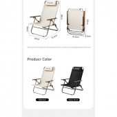 Крісло складане Naturehike CNK2550JJ012, залізо, чорний