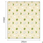 Коврик для пікніка Naturehike 210*240 CNK2350WS010, бежевий з котами Коврик для пікніка Naturehike 210*240 CNK2350WS010, бежевий з котами