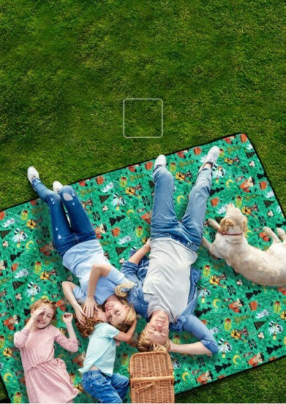 Килимок для пікніку Naturehike NH19D024-Z 200*180 cм, зелений ліс