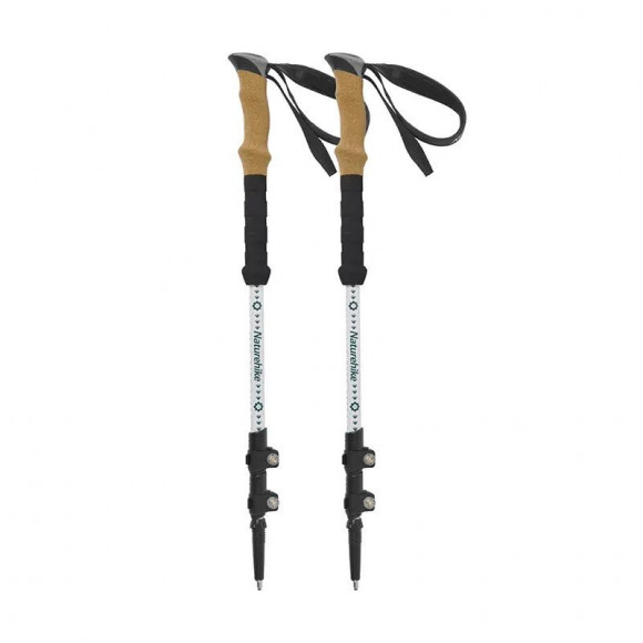 Трекінгові палиці Naturehike 7075 CNH22DS002, 135 см, білий, 2 шт Трекінгові палиці Naturehike 7075 CNH22DS002, 135 см, білий, 2 шт