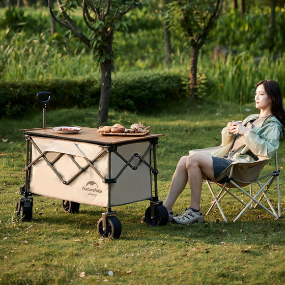 Naturehike NH20PJ009 folding stroller, sand Naturehike NH20PJ009 folding stroller, sand