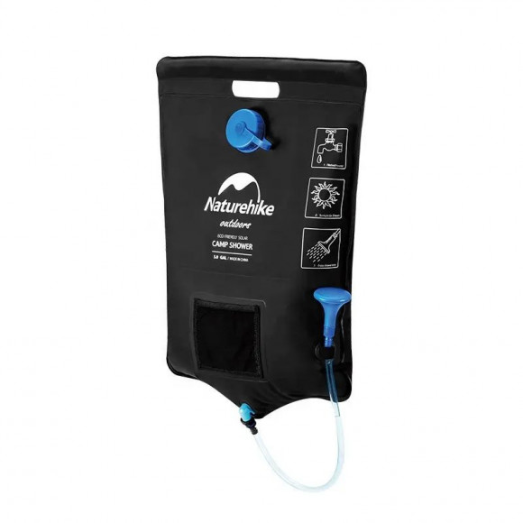 Naturehike NH21SJ032 Compact Camping Shower, 20 L, Black Naturehike NH21SJ032 Compact Camping Shower, 20 L, Black