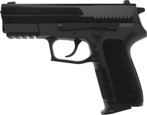 The starting pistol Retay 2022 cal. 9 mm. The color is black.