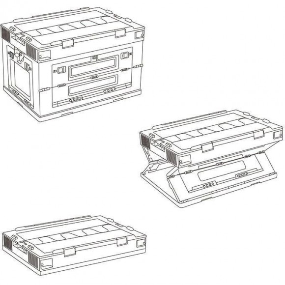 Складаний контейнер Naturehike NH20SJ036 80 л сірий Складаний контейнер Naturehike NH20SJ036 80 л сірий