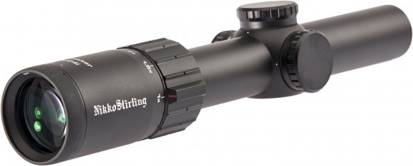 Nikko Stirling Boar Eater 1-6x24 scope with illumination. Grid - 4 Dot Nikko Stirling Boar Eater 1-6x24 scope with illumination. Grid - 4 Dot