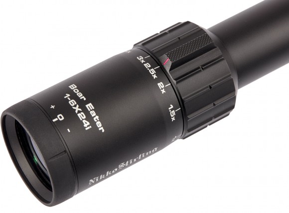 Nikko Stirling Boar Eater 1-6x24 scope with illumination. Grid - 4 Dot Nikko Stirling Boar Eater 1-6x24 scope with illumination. Grid - 4 Dot