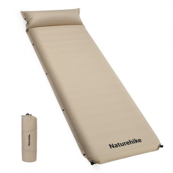 Selbstaufblasender einteiliger Kilimok mit Kissen Naturehike CNK2450WS020, 100 mm, beige Selbstaufblasender einteiliger Kilimok mit Kissen Naturehike CNK2450WS020, 100 mm, beige