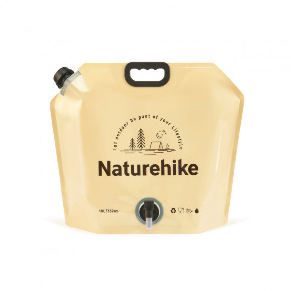Zusammenklappbarer Wasserbehälter aus Polyethylen Naturehike CNK2450CF027, 10 l, gelb Zusammenklappbarer Wasserbehälter aus Polyethylen Naturehike CNK2450CF027, 10 l, gelb