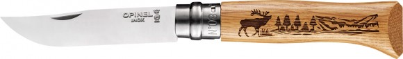 Knife Opinel No. 8 Animalia "Deer"
