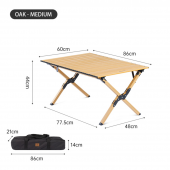 Розкладний стіл Naturehike CNK2300JU010 розмір M, алюміній, бежевий Розкладний стіл Naturehike CNK2300JU010 розмір M, алюміній, бежевий