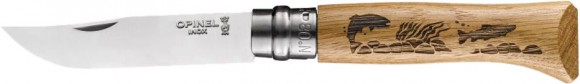 Knife Opinel No. 8 Animalia "Trout"