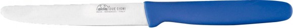 Kitchen knife Due Cigni Table 110 mm. The color is blue